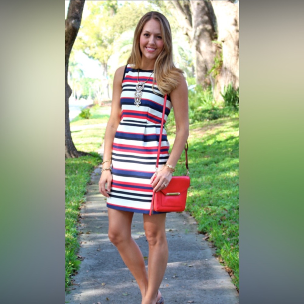 J crew striped dress